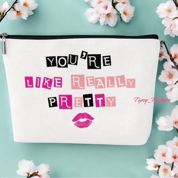 Mean Girls 3for20 Zipper Pouch Novelty You’re Like Really Pretty Cosmetic NEW - Picture 1 of 4